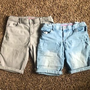 Children’s Place Denim Shorts (two pairs)| Size 14 Girls